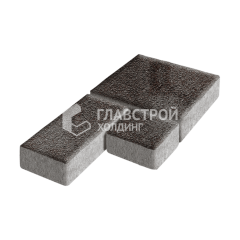 Тротуарная плитка Рубико, мокко на камне, 4 см