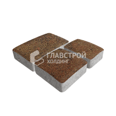 Тротуарная плитка Брук, джафар оранжевый на камне, 4 см