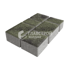 Тротуарная плитка Ностальгия, янтарь с мраморной крошкой, 4 см