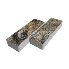 Тротуарная плитка 300х100х60, агат кофейный с мраморной крошкой