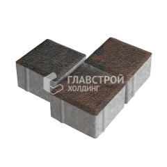 Тротуарная плитка Квадрат 100х100х40, конго на камне