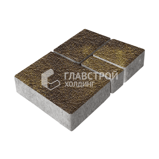 Тротуарная плитка Мюнхен, осень с мраморной крошкой, 4 см