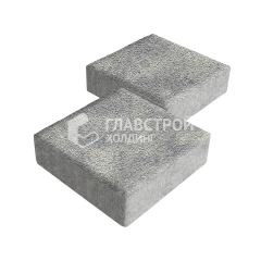 Тротуарная плитка Квадрат 200х200х60, аква на камне