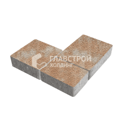 Тротуарная плитка Новый город, сансет на камне, 4 см