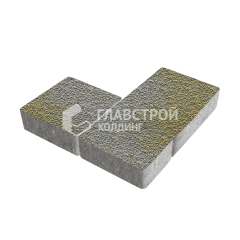 Тротуарная плитка Новый город, меланж с мраморной крошкой, 4 см