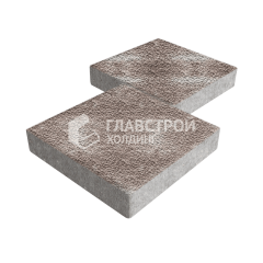 Тротуарная плитка Квадрат 300х300х60, авантюр с гранитной крошкой