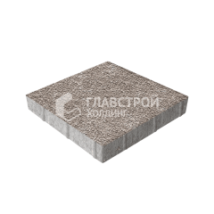 Тротуарная плитка Квадрат 400х400х60, сахара с гранитной крошкой