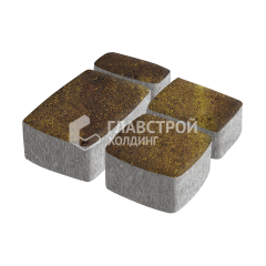 Тротуарная плитка Классика 4 камня, осень, 6 см