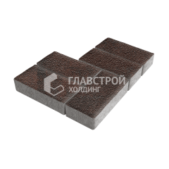 Тротуарная плитка Брусчатка, клинкер на камне, 10 см