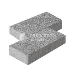 Тротуарная плитка 600х300х60, серо-белый с гранитной крошкой