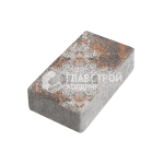 Тротуарная плитка Брусчатка, сомон на камне, 10 см