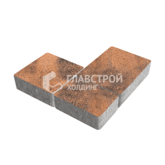 Тротуарная плитка Новый город, сомон, 4 см