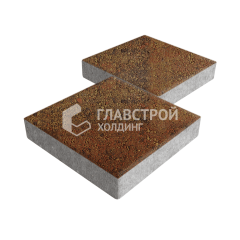 Тротуарная плитка Квадрат 300х300х60, джафар оранжевый