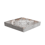 Тротуарная плитка Ромб 20х20х6 см, сомон на камне