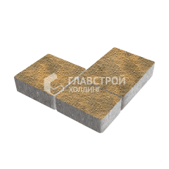Тротуарная плитка Новый город, гончар с гранитной крошкой, 6 см