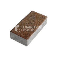 Тротуарная плитка 200х100х80, джафар оранжевый на камне