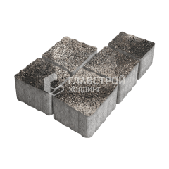 Тротуарная плитка Антик, агат коричневый, 4 см