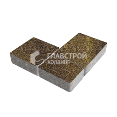 Тротуарная плитка Новый город, осень с гранитной крошкой, 8 см