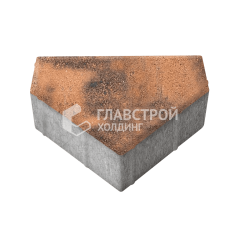 Тротуарная плитка Тиара, сомон, 6 см