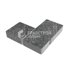 Тротуарная плитка Новый город, аляска черная, 4 см