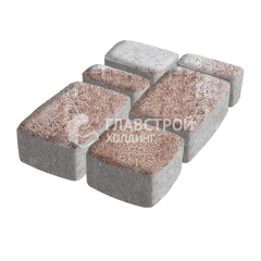 Тротуарная плитка Классика 4 камня, хаски, 6 см