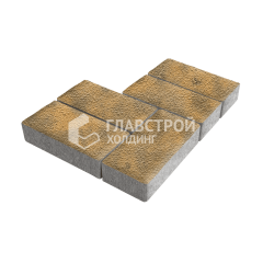 Тротуарная плитка Брусчатка, гончар на камне, 8 см