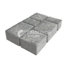 Тротуарная плитка Ностальгия, аква с гранитной крошкой, 4 см