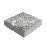 Тротуарная плитка 20х20х4 см, антрацит на камне