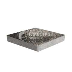 Тротуарная плитка Ромб, агат коричневый, 6 см