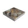 Тротуарная плитка Квадрат 300х300х60, агат кофейный с мраморной крошкой