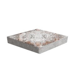 Тротуарная плитка Ромб, агат оранжевый, 6 см