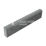 Камень бортовой БР 100.20.8, серый с мраморной крошкой