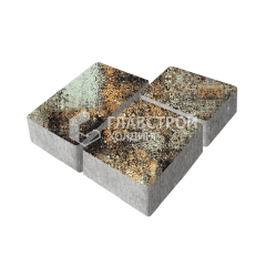 Тротуарная плитка Лэндхаус, агат кофейный, 8 см