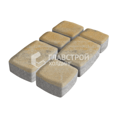 Тротуарная плитка Классика 3 камня, особая серия, 6 см