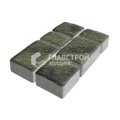 Тротуарная плитка Старый город, янтарь с гранитной крошкой, 4 см