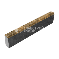 Камень бортовой БР 100.20.8, гончар с мраморной крошкой, черное основание