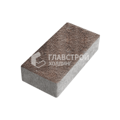 Тротуарная плитка Брусчатка, яшма с гранитной крошкой, 8 см
