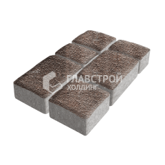 Тротуарная плитка Старый город, яшма с гранитной крошкой, 4 см