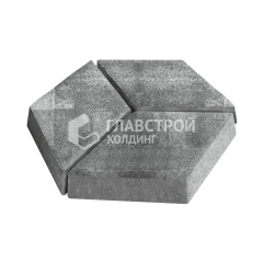 Тротуарная плитка Ромб, антрацит, 6 см