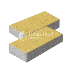 Тротуарная плитка 600х300х60, желтая