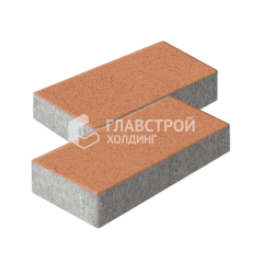 Тротуарная плитка 600х300х60, оранжевая