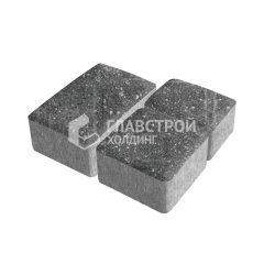 Тротуарная плитка Старый город, аляска черная, 6 см