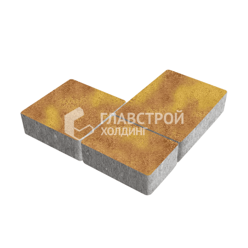 Тротуарная плитка Новый город, шафран, 6 см