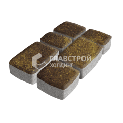 Тротуарная плитка Классика 3 камня, осень, 4 см