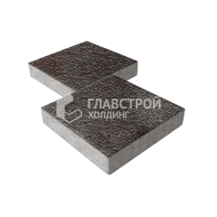 Тротуарная плитка Квадрат 400х400х60, мокко с гранитной крошкой