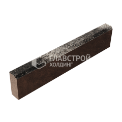 Камень бортовой БР 100.20.8, агат коричневый, коричневое основание