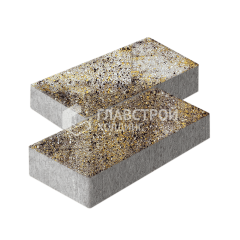 Тротуарная плитка 600х300х60, агат желтый