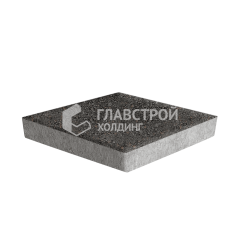 Тротуарная плитка Ромб, джафар черный, 6 см
