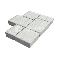 Тротуарная плитка Новый город, белая, 8 см