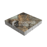 Тротуарная плитка Квадрат 500х500х70, агат кофейный с гранитной крошкой